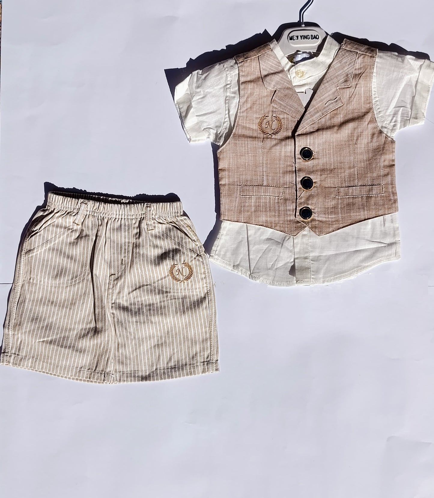 Boys dress Top+ T shirt + Shorts, 100% cotton