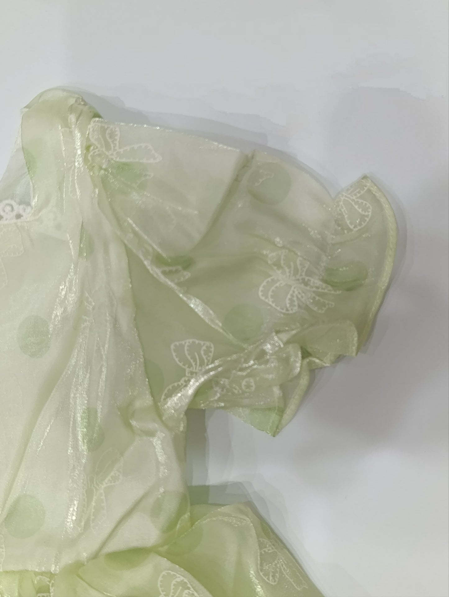 Girl Green Frock with Cotton inner