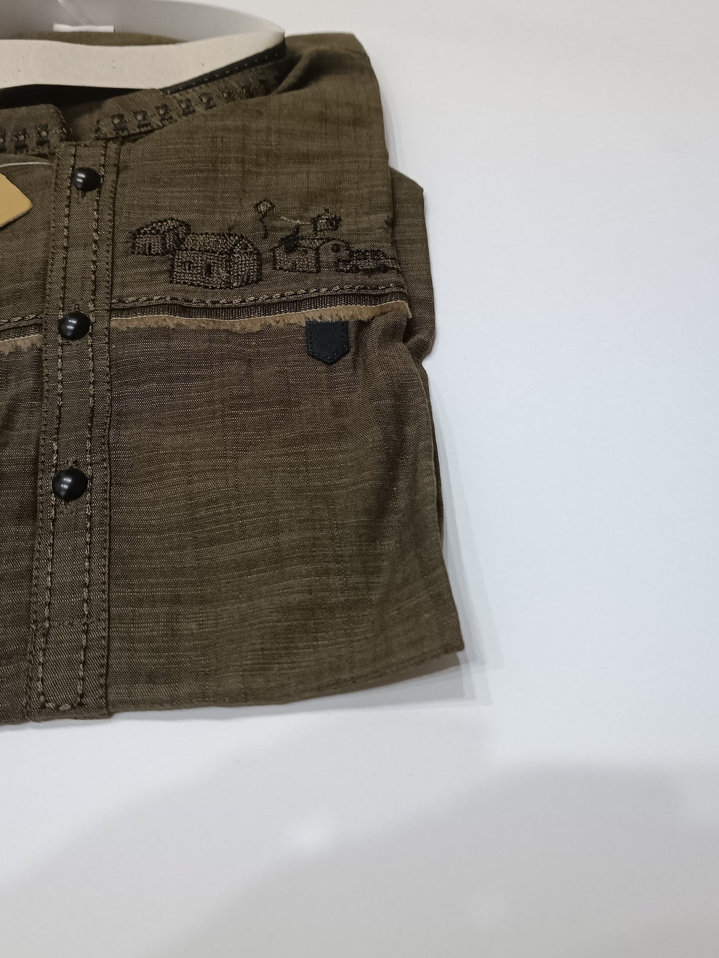 AL-KARAM Cotton Embroidery Kurta Shalwar kids